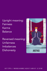  justice major arcana