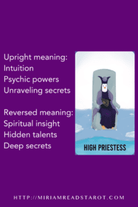 high priestess major arcana