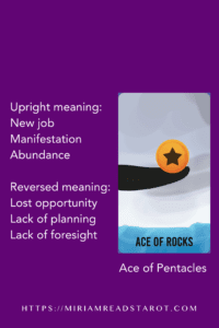 ace of pentacles minor arcana tarot