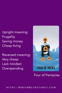 four of pentacles minor arcana tarot