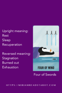 four of swords minor arcana tarot