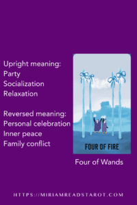 four of wands tarot minor arcana