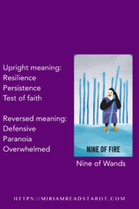 nine of wands tarot minor arcana