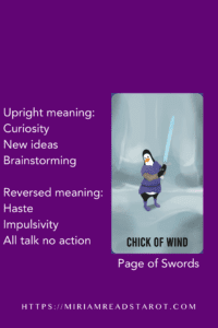 page of swords minor arcana tarot