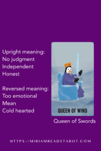 queen  of swords minor arcana tarot