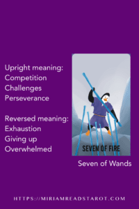 seven of wands tarot minor arcana