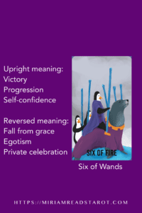 six of wands tarot minor arcana