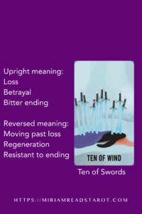 ten of swords minor arcana tarot