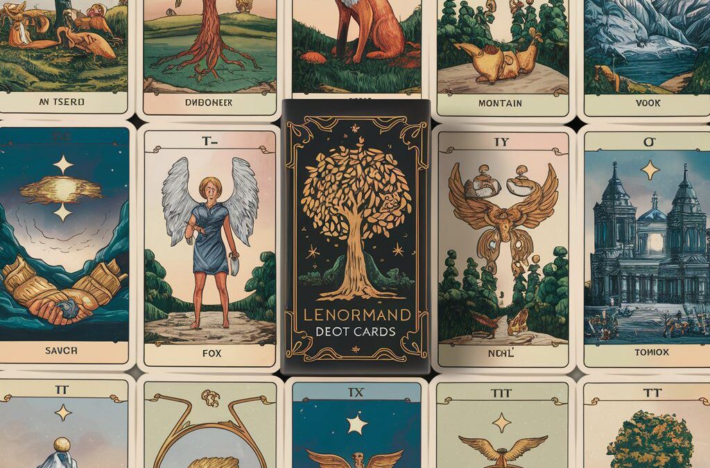 A Lenormand card deck