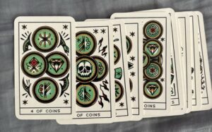 Tattoo Tarot (Mini Deck): Ink & Intuition Coins Suit