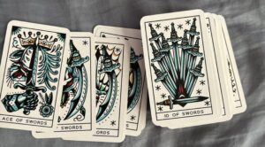 Tattoo Tarot (Mini Deck): Ink & Intuition Swords Suit